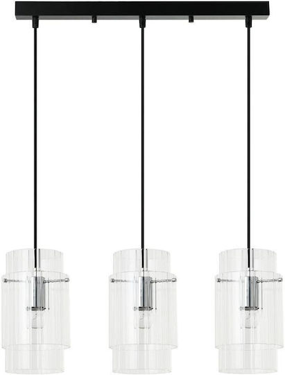 Light Prestige Lustră Argintiu cu Dulie E27 58x14x120cm.