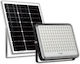 Metanor Wasserdicht Solar LED Flutlicht 30W Kaltweiß 6000K mit Fernbedienung IP65