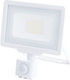 Metanor Wasserdichter LED Flutlichter 20W Warmes Weiß 2700K mit Bewegungssensor IP65