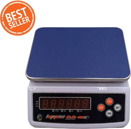 Lappas W2+ Elektronisch mit einer Wiegekapazität von 30kg und einer Unterteilung von 1gr