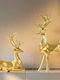 Weihnachtliche Figur Hirsche Gold