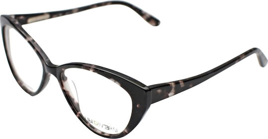 Tipi Diversi Women's Acetate Butterfly Frame Brown Tortoise TD4125 C2