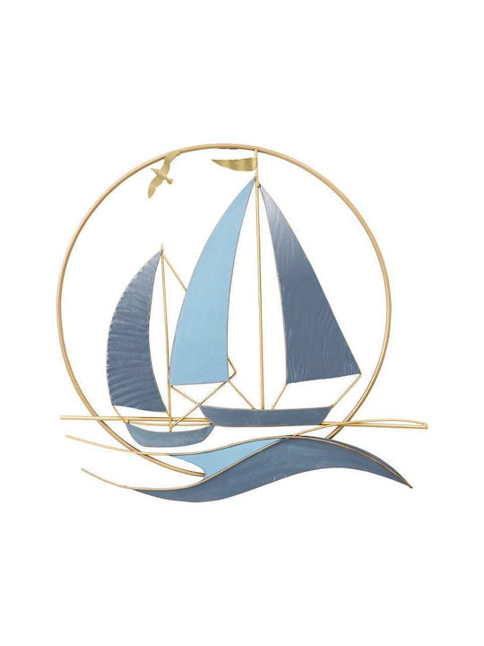 Metal Wall Decor 2 Little Boats in the Sun 65.4x62.9x4.4cm 4/kib