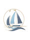 Metal Wall Decor 2 Little Boats in the Sun 65.4x62.9x4.4cm 4/kib