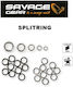 Savage Gear Set 10 Bucăți Link De Pescuit Negru