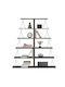 Bücherregale Stepladder-Stil Mini Olive Grau - Schwarze (2 Stück) 65x24x146cm