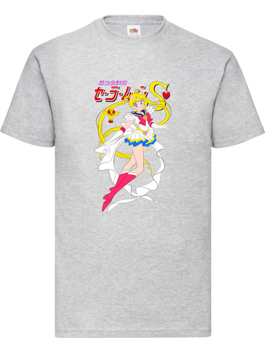 Fruit of the Loom Sailor Moon No1 Μπλούζα Γκρι ...
