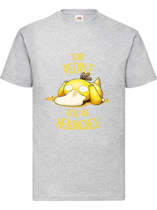 Fruit of the Loom Pokemon Psyduck No25 Some People Give Me Headaches Μπλούζα Pokemon Βαμβακερή Fruit of the Loom Pokemon Psyduck No25 Some People Give Me Headaches Μπλούζα Pokemon Βαμβακερή