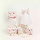Handmade Baptism Set for Girl Strawberry Theme 11pcs 331468 Ntampoudis Ntm-331468