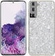 Glitter Powder Shockproof Задна корица Силикон Сребрист (Galaxy S21+ 5G)