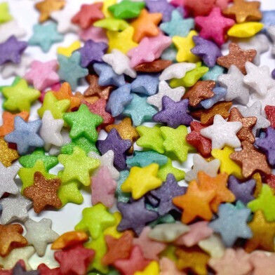 Sprinklicious Mix Πολύχρωμα Αστεράκια 80γρ 8χιλ E171 Free