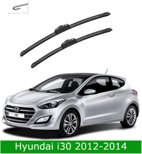 Set de lame ștergătoare față Hyundai I30 2012-2014 R654s 650mm 350mm Bosch Aerotwin 3398000100 26" & 14" 2 bucăți
