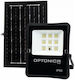 Metanor Wasserdicht Solar LED Flutlicht 8W Kaltweiß 6000K IP65