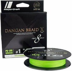 MajorCraft Dangan Braid X Fishing Filament 150m 0.06mm Green