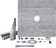 Vevor Keramik Dusche x182.8cm Gray