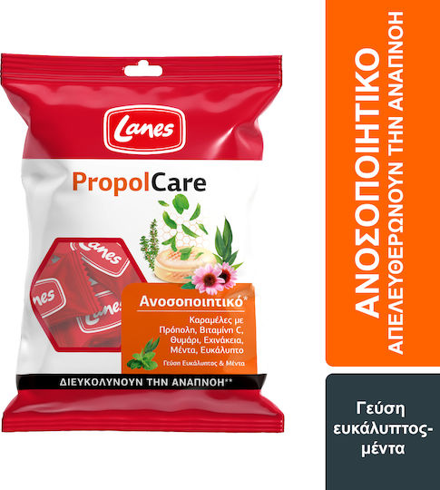 Lanes PropolCare Lozenges Gluten-Free Eucalyptus & Mint 54gr
