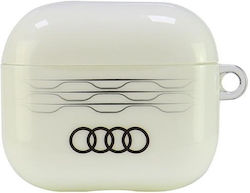 Audi Iml Geometric Pattern Θήκη Σιλικόνης / Πλαστική σε Λευκό χρώμα για Apple AirPods 3 Audi Iml Geometric Pattern Θήκη Σιλικόνης / Πλαστική σε Λευκό χρώμα για Apple AirPods 3