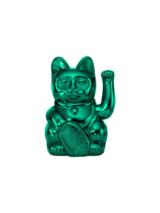 Donkey Decorative Plastic Cat Lucky Cat Cosmic Edition Uranus 8.5x10.5x15 Shiny Teal