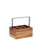 Estia Καλάθι Αποθήκευσης Bamboo 20x15x10cm