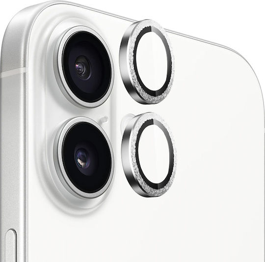 Blueo Original Metal Frame Camera Lens Protector Iphone 16 Iphone 16 Plus Glitter