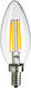 Eko Light Bec LED 5W 98mm pentru Soclu E14 și Formă C35 Alb cald 600lm Reglabil în intensitate