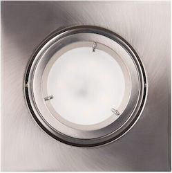 MaxLight Τετράγωνο Χωνευτό Σποτ με Ντουί GU10 9.5x9.5εκ.