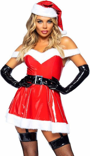 Leg Avenue Mama Claus Vinyl Sexy Costum de Crăciun