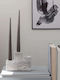 Step Trio Off White Travertine Candle Holder W4 X L16.5 X H12 Cm Mette Ditmer