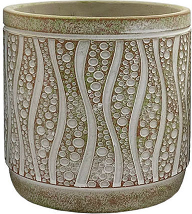 Marhome Ghiveci din Beton Bronz 15x15x14.5εκ.