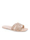 Flache Sandalen für Damen in Beige Farbe
