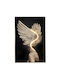 Feathers LED Light Oil Painting 80x120cm Champagne Frame Printed Canvas