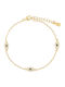 Season Time Damen Armband mit Auge-Design aus vergoldetem Silber mit Zirkon 20cm