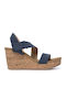 Damenplattformen Marineblau