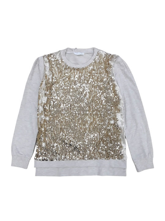 Evita Children's Blouse Long Sleeve Gold