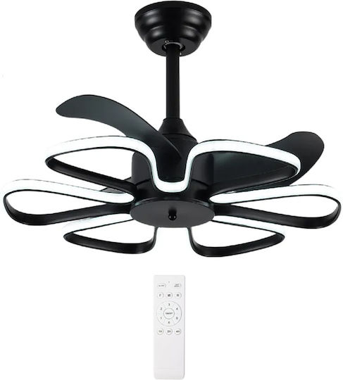 Powertech Ceiling Fan 55cm with Light Fixture Black