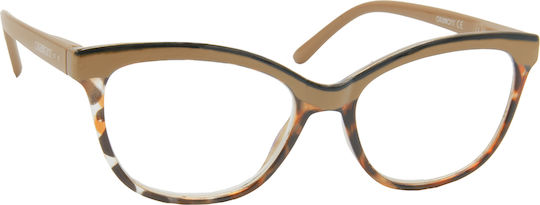 Oramont Reading Glasses +1.25 in Brown color 9073