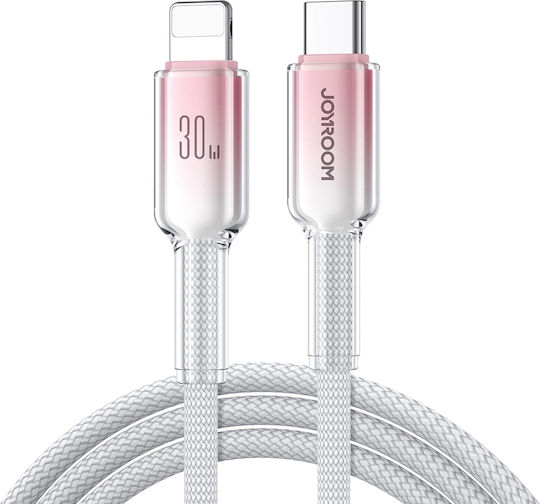 Joyroom Series Braided USB-C to Lightning Cable 30W Λευκό 1.2m