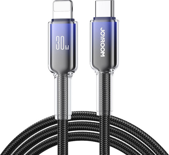 Joyroom Series Braided USB-C to Lightning Cable 30W Black 1.2m