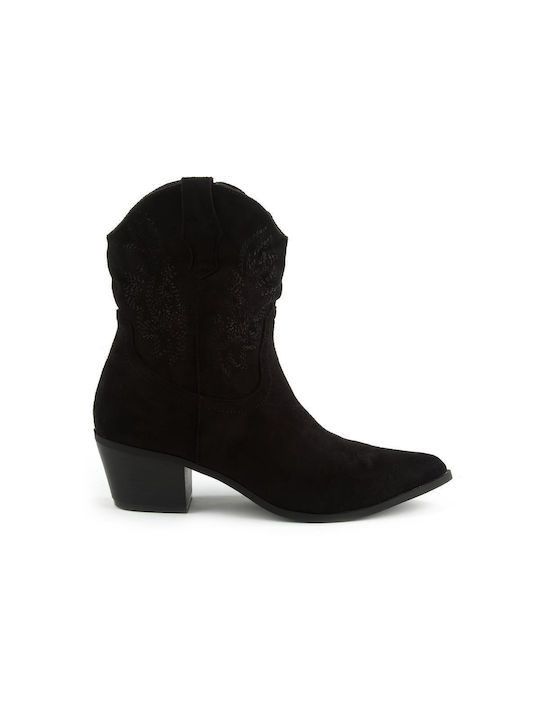 Fshoes Suede Women's Ankle Boots Black