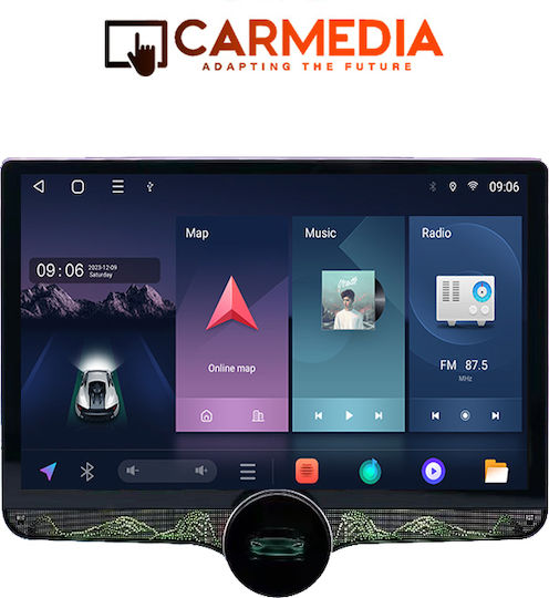 Carmedia Οθόνη Αφής 6" Multimedia για Ταμπλό Αυτοκινήτου με Apple CarPlay / Android Auto / Bluetooth / GPS