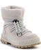 Pallashock Leder Stiefeletten Damen Beige