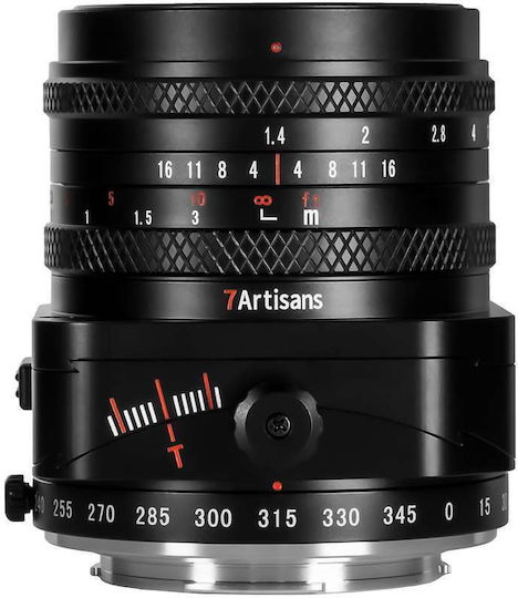 7artisans Crop Obiectiv Foto Photoelectric 50mm f/1.4 Tilt-Shift pentru Montura Fujifilm X Black
