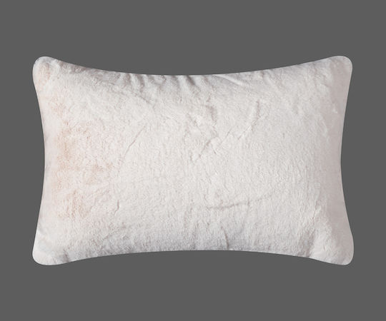 Калъф За Възглавница Rabbit Fur 40см X 60см Слонова Кост