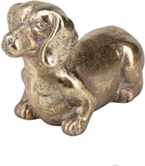 Decorative Ceramic Dog Gold 16cm X 9.5cm X 18cm