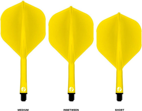 Shot Flight Deck One Piece Galbene In Between Nr.2 Pene pentru Darts