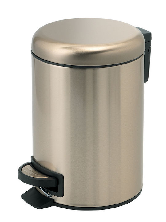 Gedy Potty Μεταλλικό Καλαθάκι Μπάνιου 5lt Χρυσό
