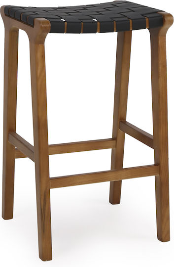 Hocker Für das Wohnzimmer Hölzernes Helene Walnut/black 45x38x63cm