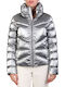 Kurz Damen Puffer Jacke für Winter Dark Grey