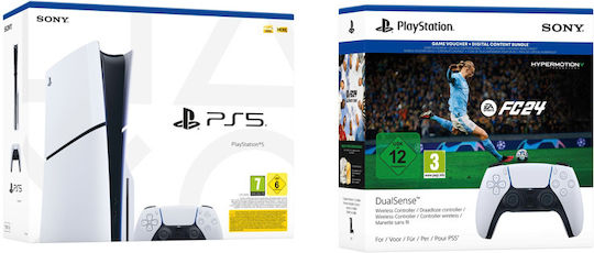 Sony PlayStation 5 Slim 1TB & DualSense Weiß & FC24