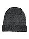 Beanie Unisex Σκούφος Πλεκτός σε Γκρι χρώμα